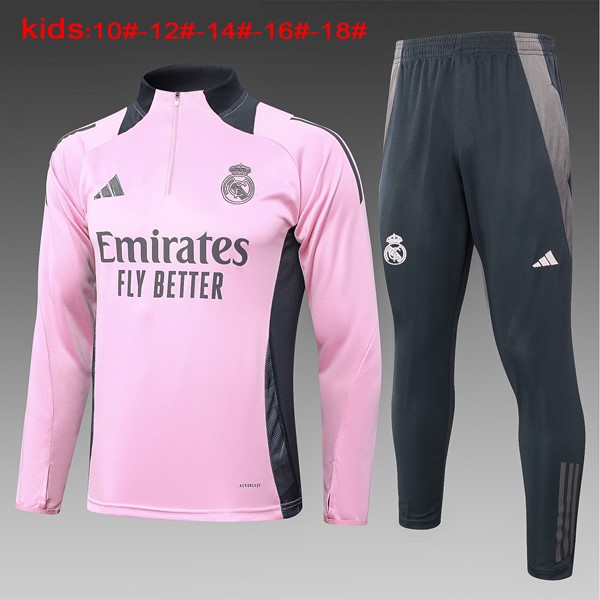 Bambino Felpa Allenamento Real Madrid 24/25 Rosa